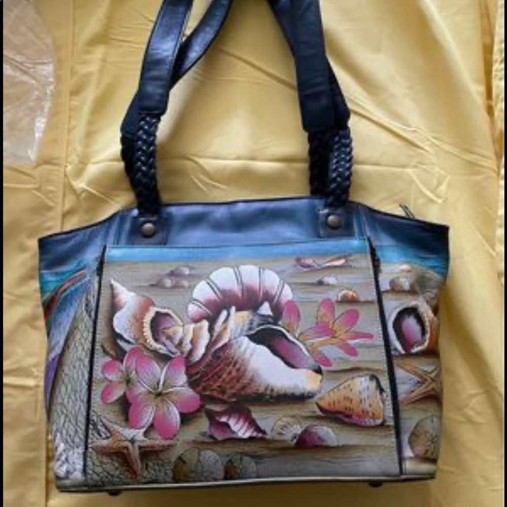 Anushka medium size hand painted tote bag, never used.